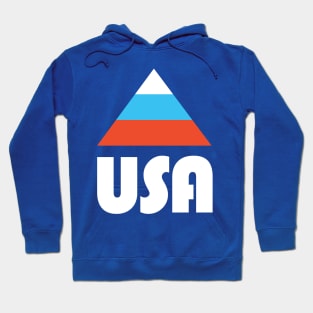 USA Winter Games Retro Mountain Hoodie